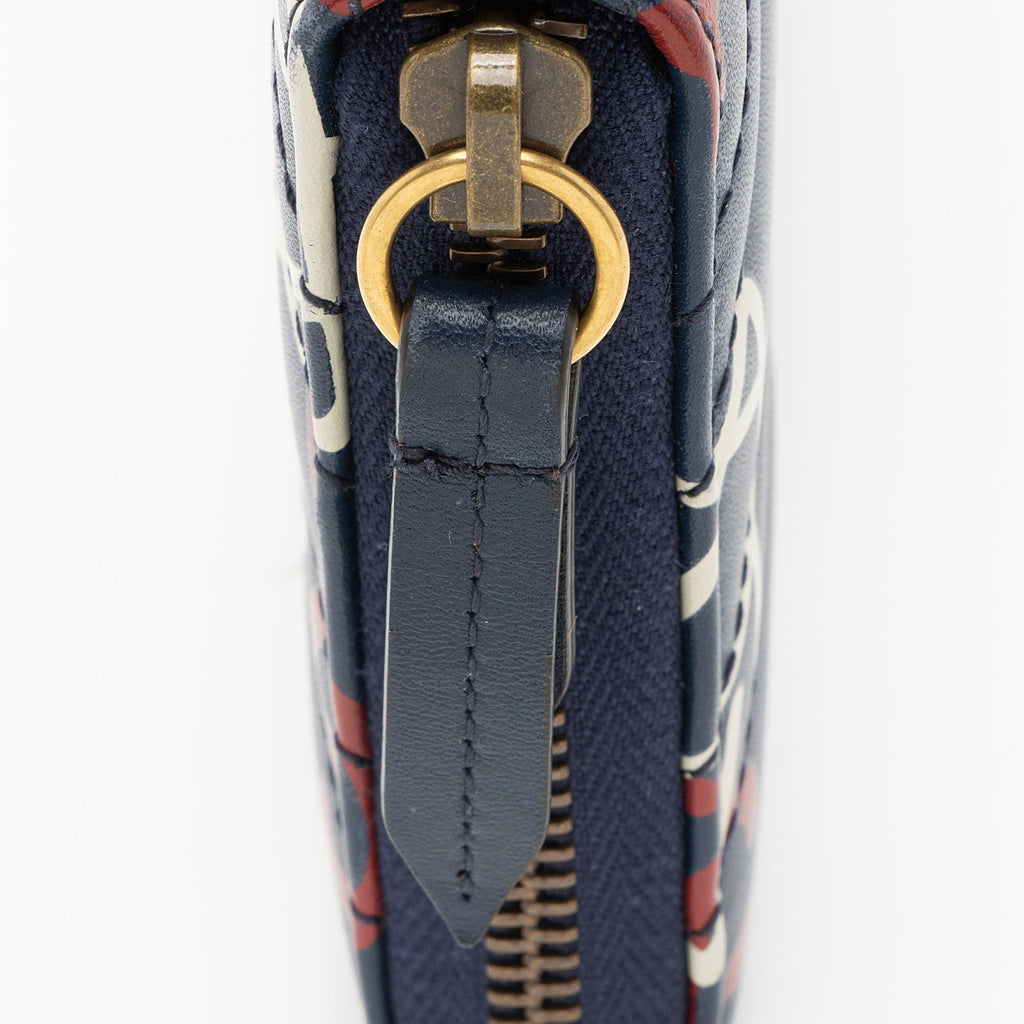 Gucci Matelasse Leather GG Marmont Ghost Zip Around Wallet (SHF-Mkg7g9)