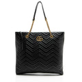 Gucci Matelasse Leather GG Marmont Large Chain Tote