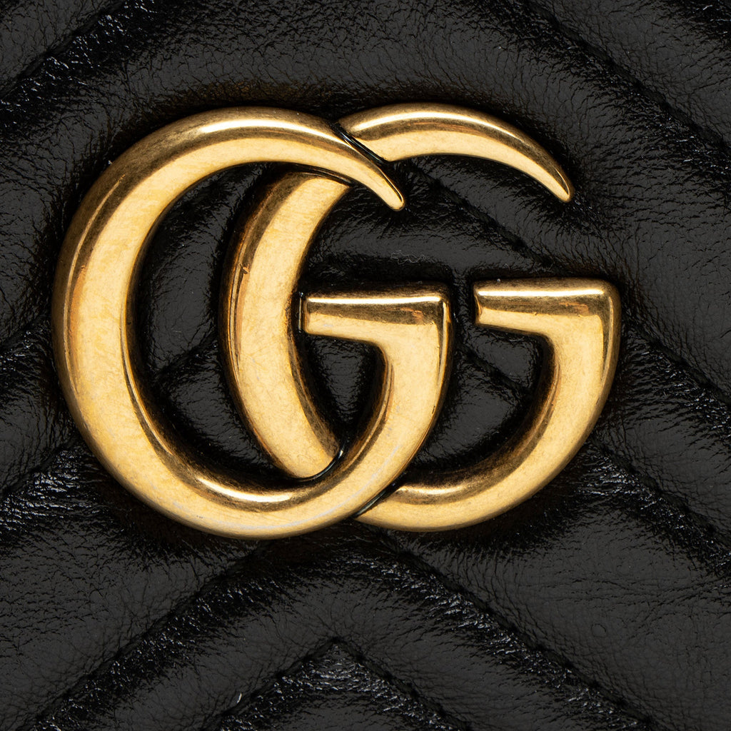 Gucci Matelasse Leather GG Marmont Large Chain Tote