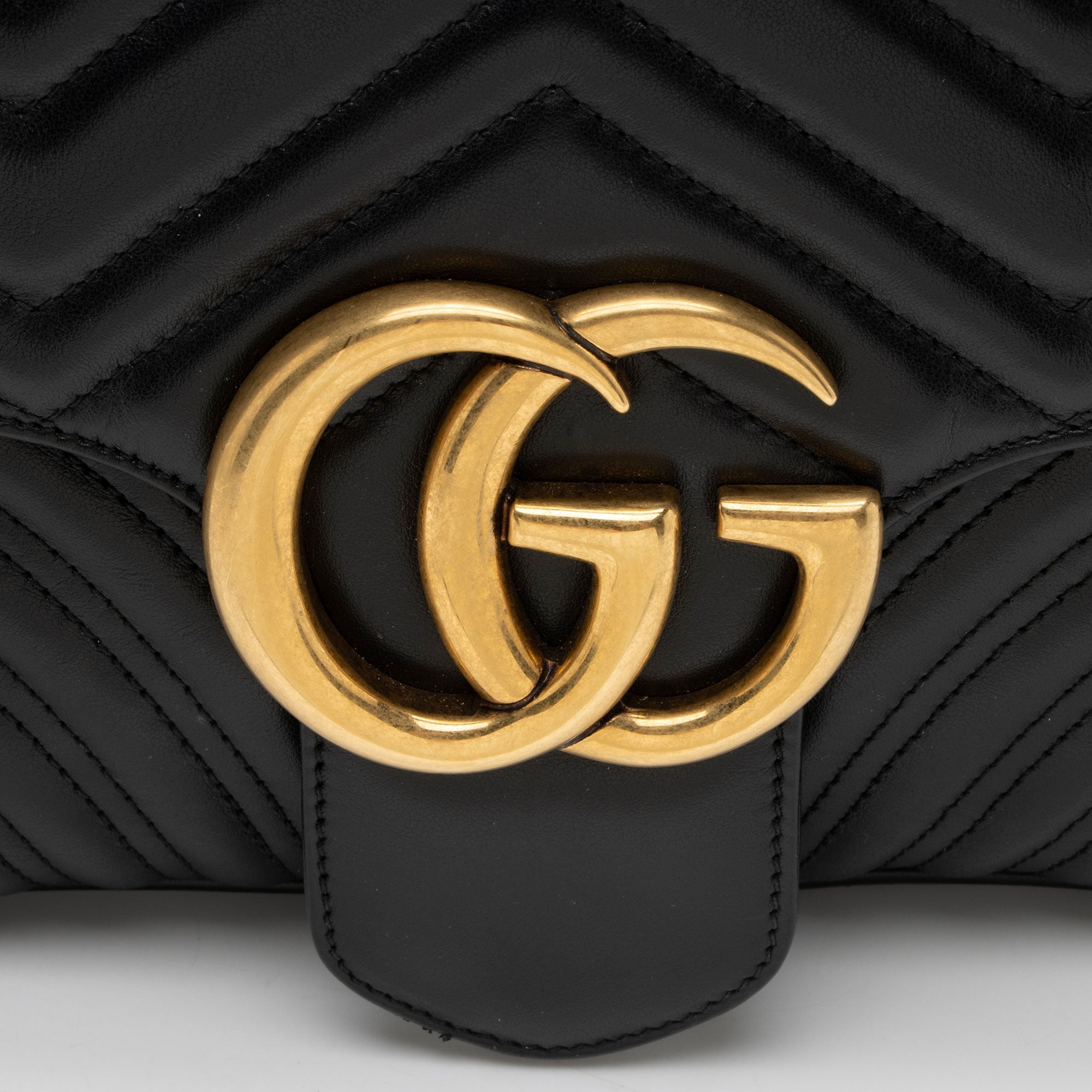 Gucci Matelasse Leather GG Marmont Large Flap Bag