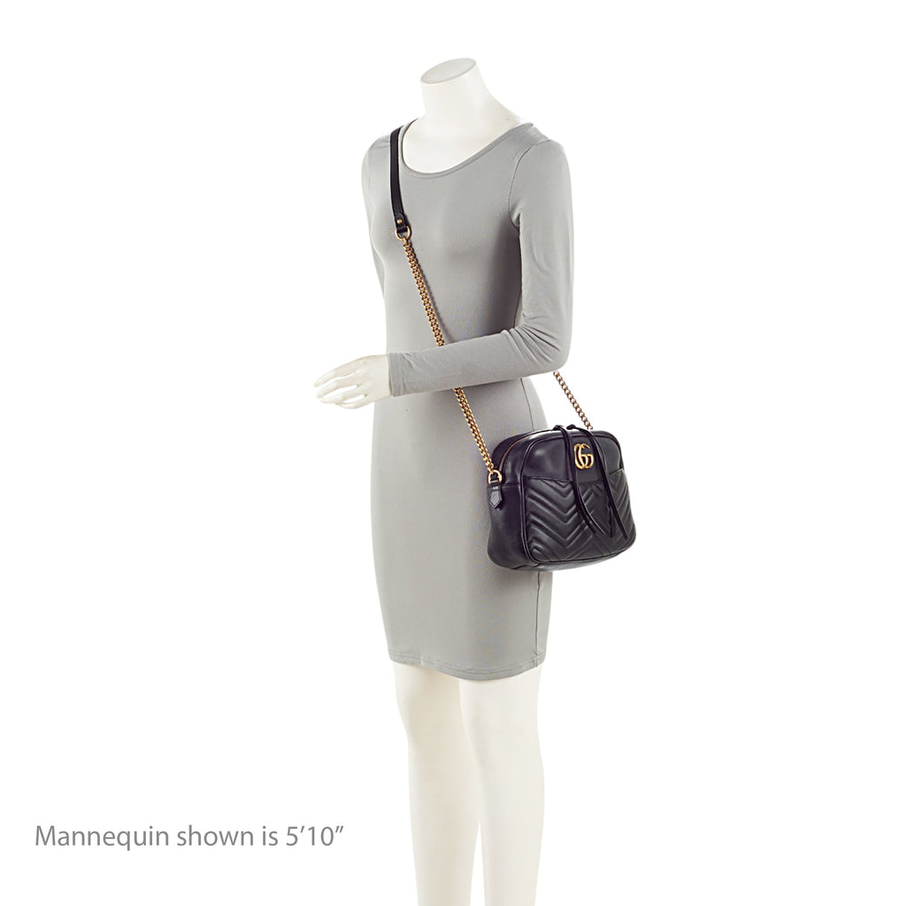 Gucci Matelasse Leather GG Marmont Large Camera Bag