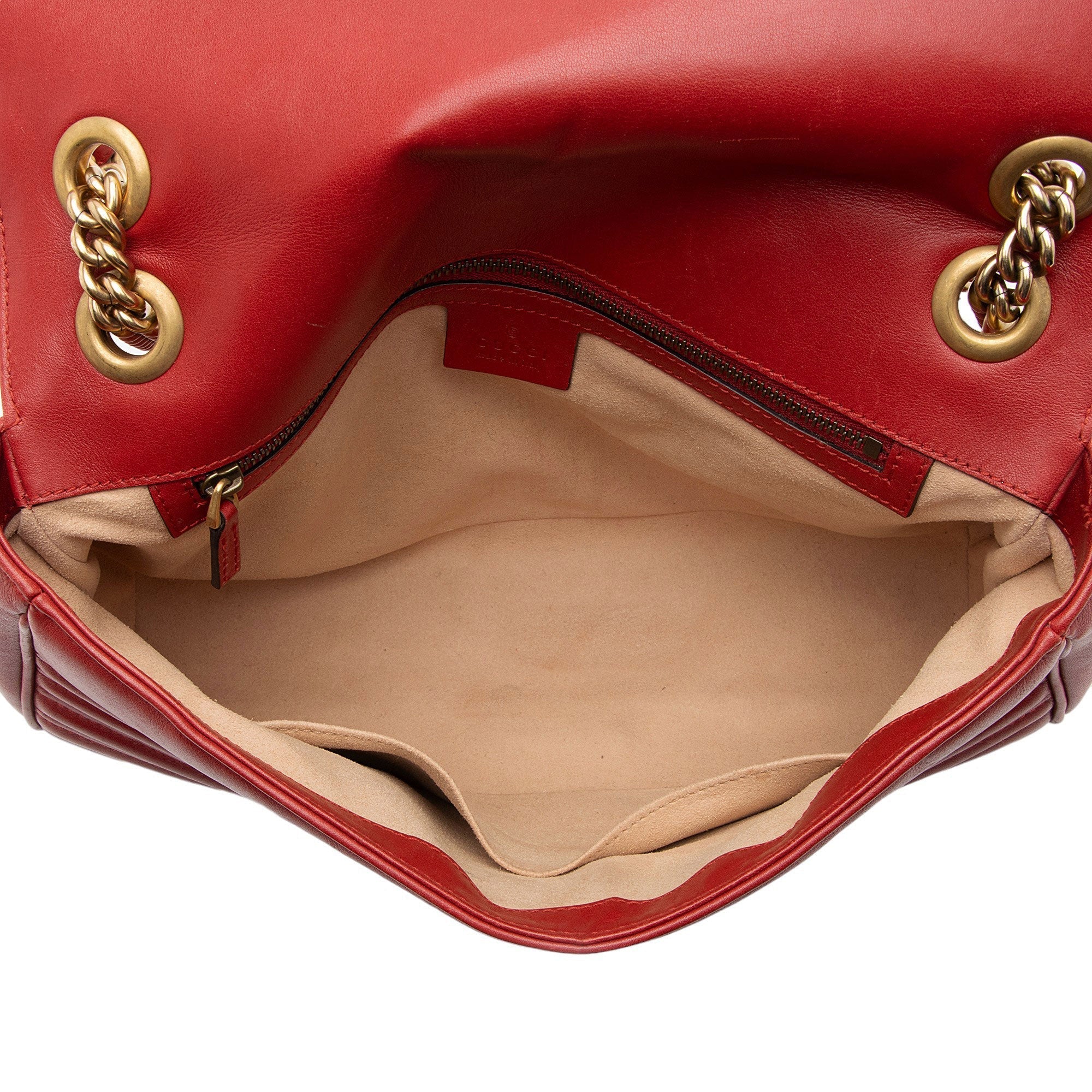 Gucci Matelasse Leather GG Marmont Medium Flap Bag (SHF-nwt9t4)