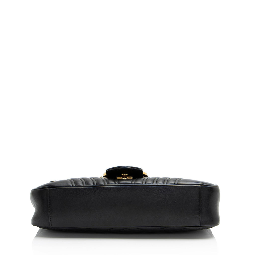 Gucci Matelasse Leather GG Marmont Medium Flap Bag