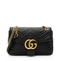 Gucci Matelasse Leather Gucci Marmont Medium Shoulder Bag (SHF-19739)