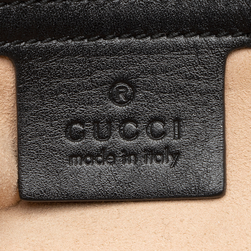 Gucci Matelasse Leather Gucci Marmont Medium Shoulder Bag (SHF-19739)