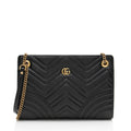 Gucci Matelasse Leather GG Marmont Medium Slim OpLB Shoulder Bag