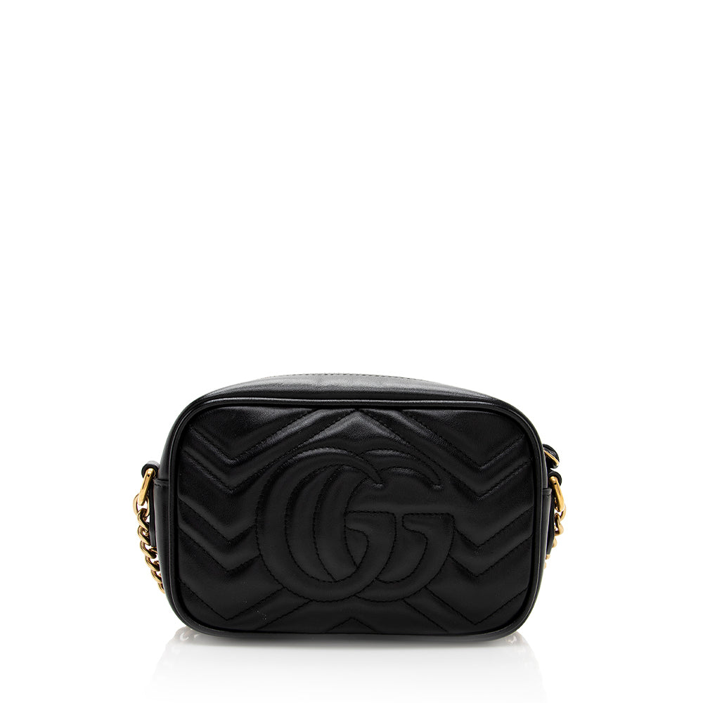 Gucci Matelasse Leather Gucci Marmont Mini Bag (SHF-19244)