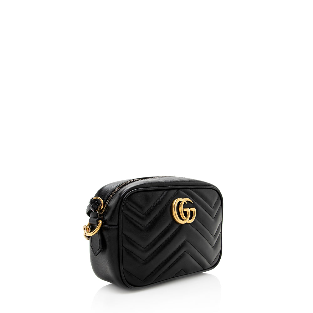 Gucci Matelasse Leather Gucci Marmont Mini Bag (SHF-19244)