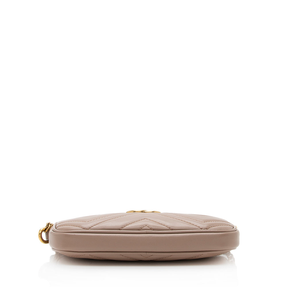 Gucci Matelasse Leather Gucci Marmont East West Mini Bag