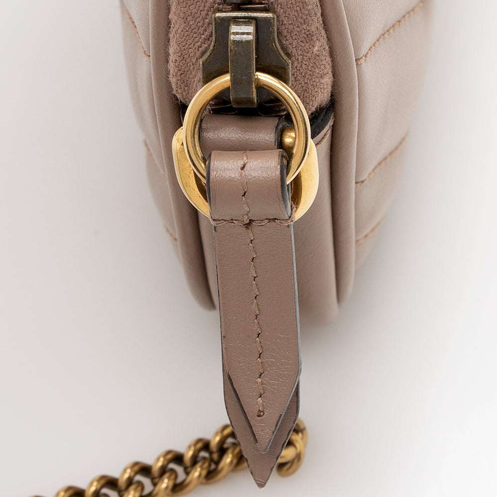 Gucci Matelasse Leather Gucci Marmont East West Mini Bag