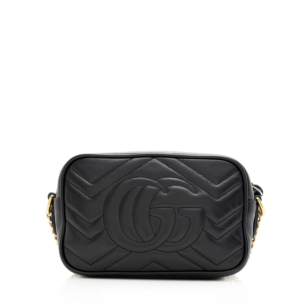 Gucci Matelasse Leather Gucci Marmont Mini Bag (SHF-19626)