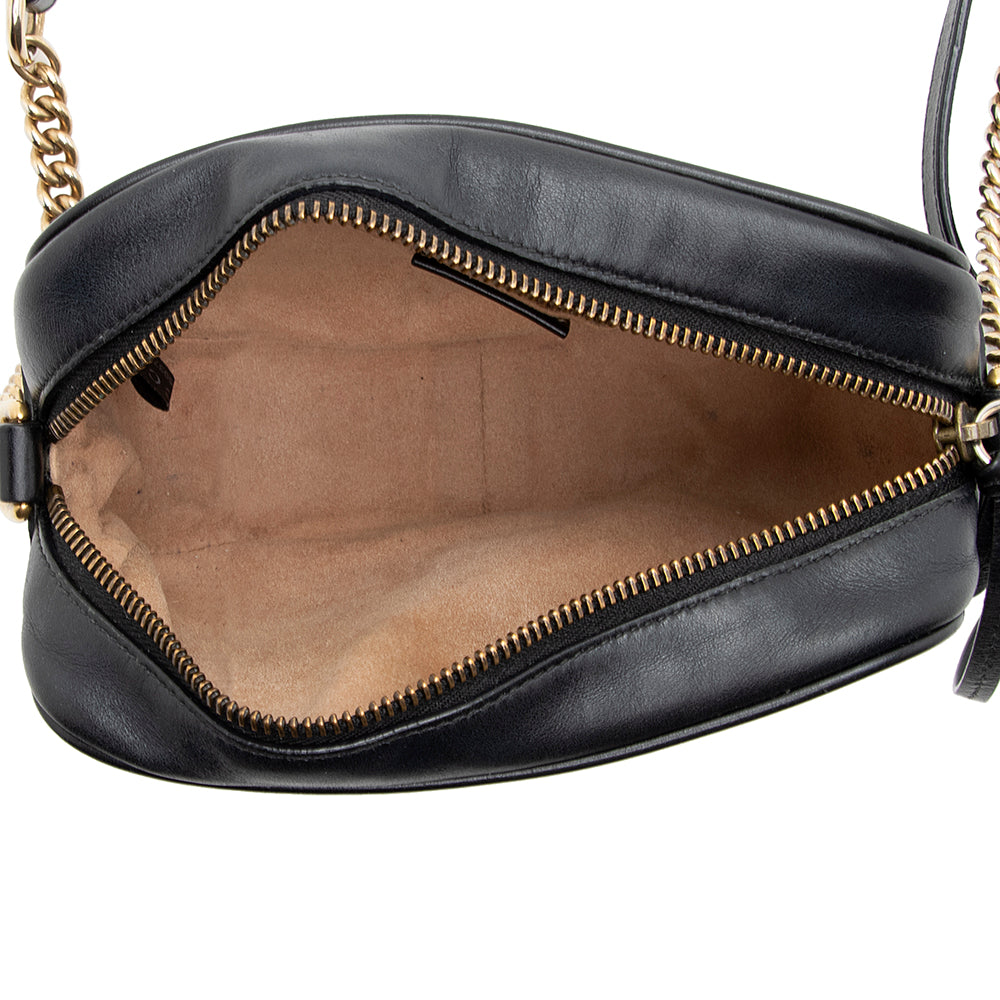 Gucci Matelasse Leather Gucci Marmont Mini Bag (SHF-19626)