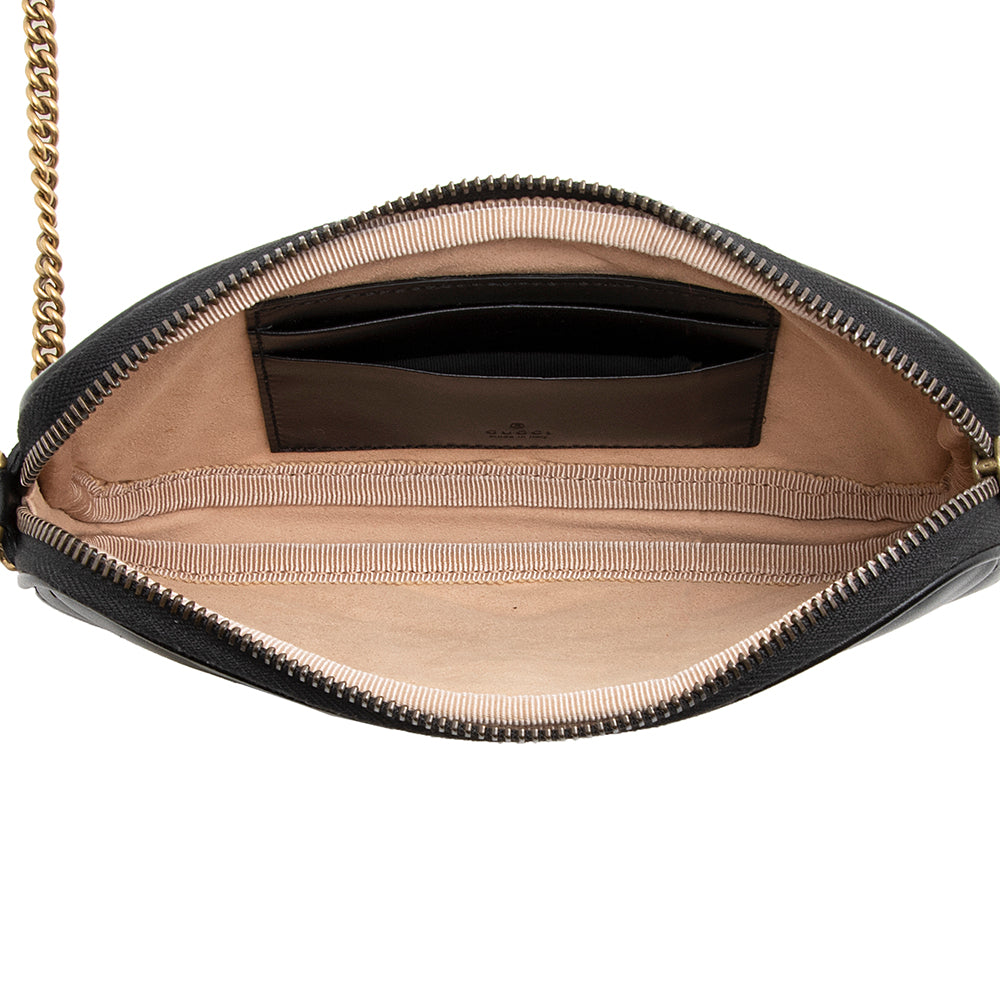 Gucci Matelasse Leather Gucci Marmont East West Mini Bag (SHF-21166)