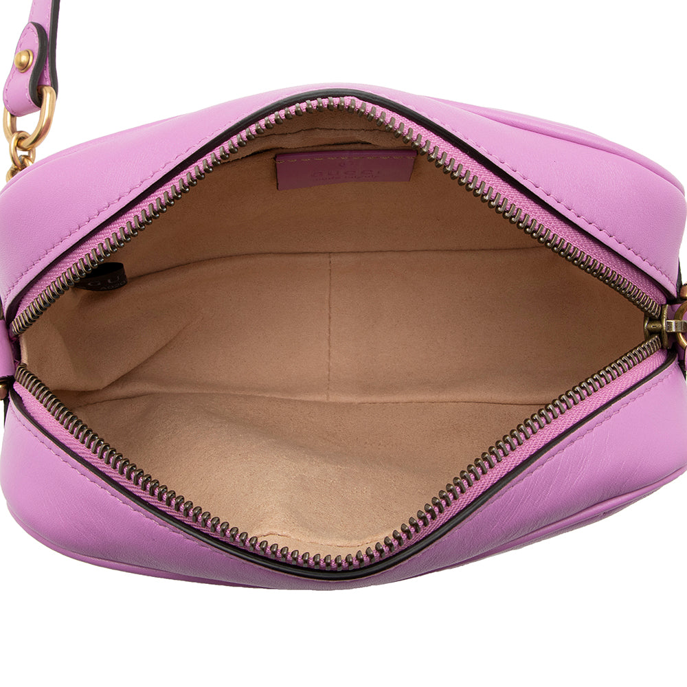 Gucci Matelasse Leather Gucci Marmont Mini Bag (SHF-21140)