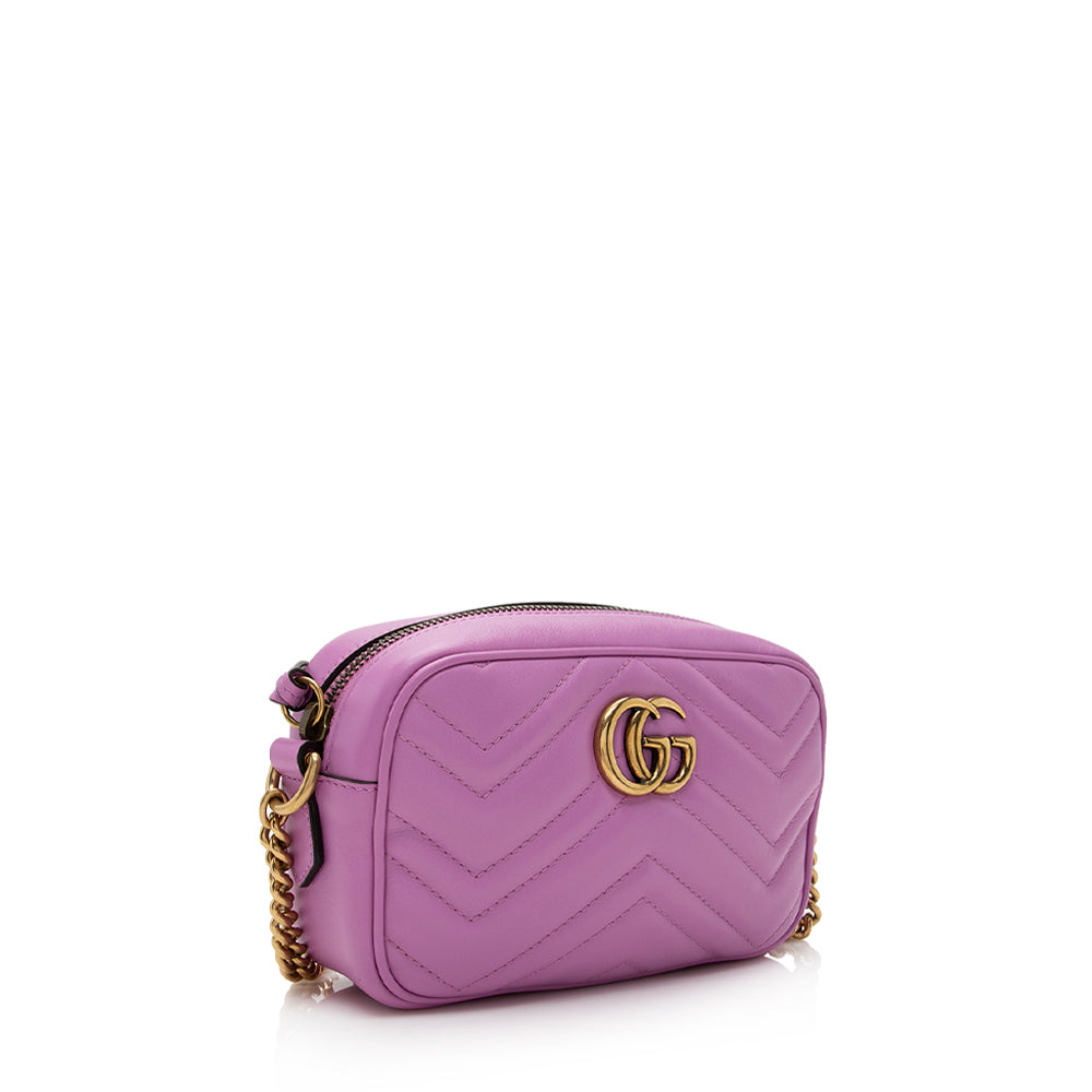 Gucci Matelasse Leather Gucci Marmont Mini Bag (SHF-21140)