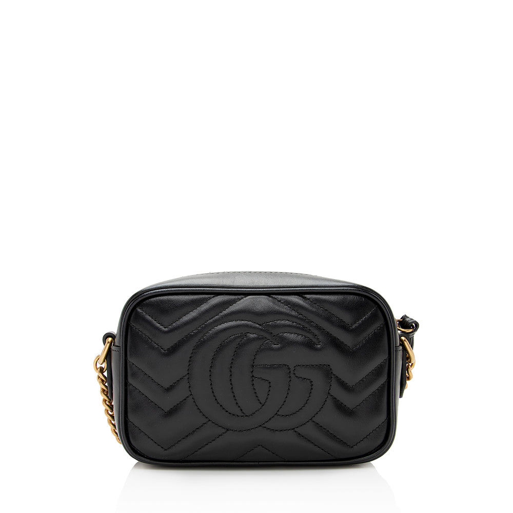 Gucci Matelasse Leather Gucci Marmont Mini Bag (SHF-21623)