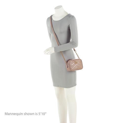 Gucci Matelasse Leather GG Marmont Mini Bag (SHF-nbQ6MC)