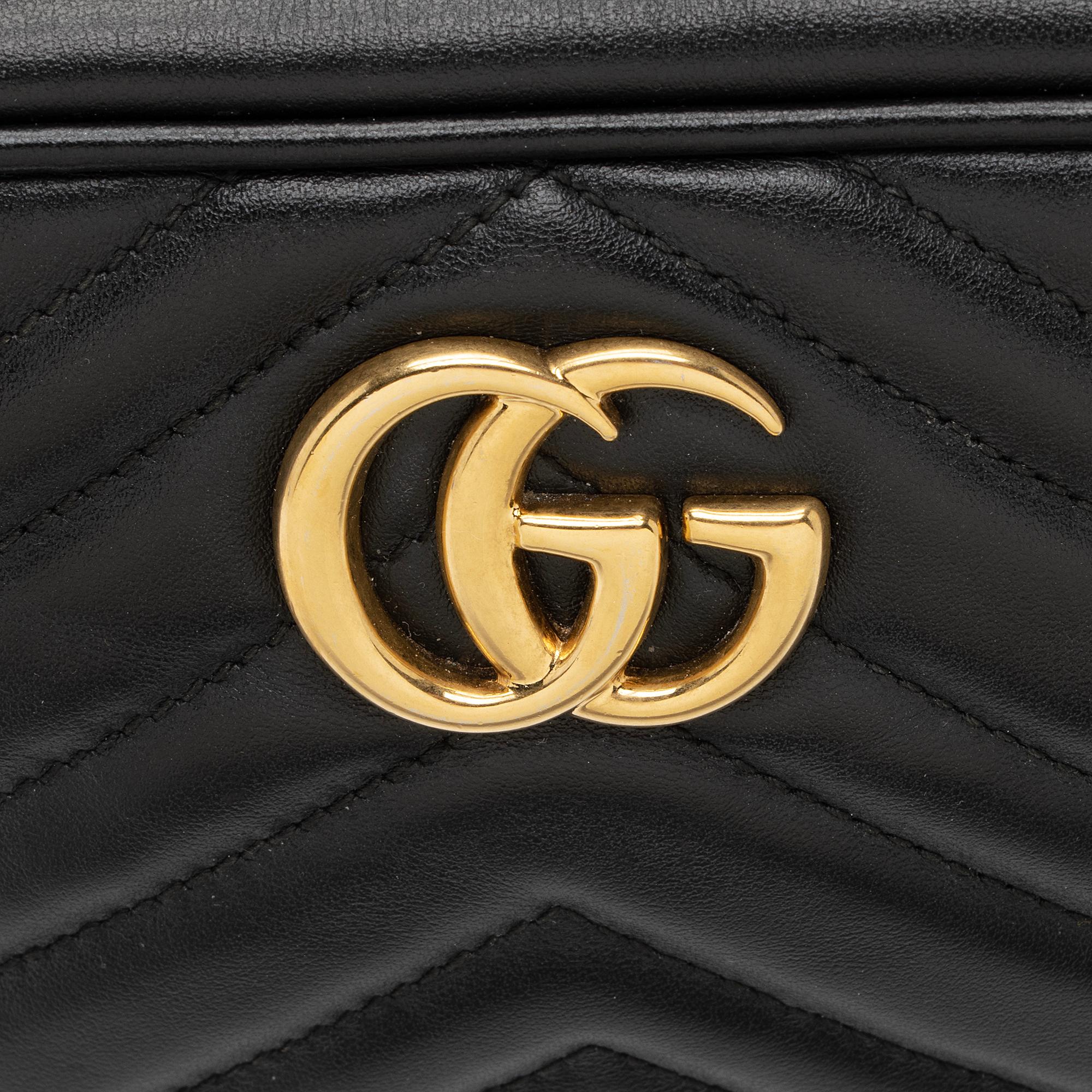 Gucci Matelasse Leather GG Marmont Mini Bag (SHF-jGNX76)