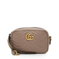 Gucci Matelasse Leather GG Marmont Mini Bag (SHF-W8HmMA)