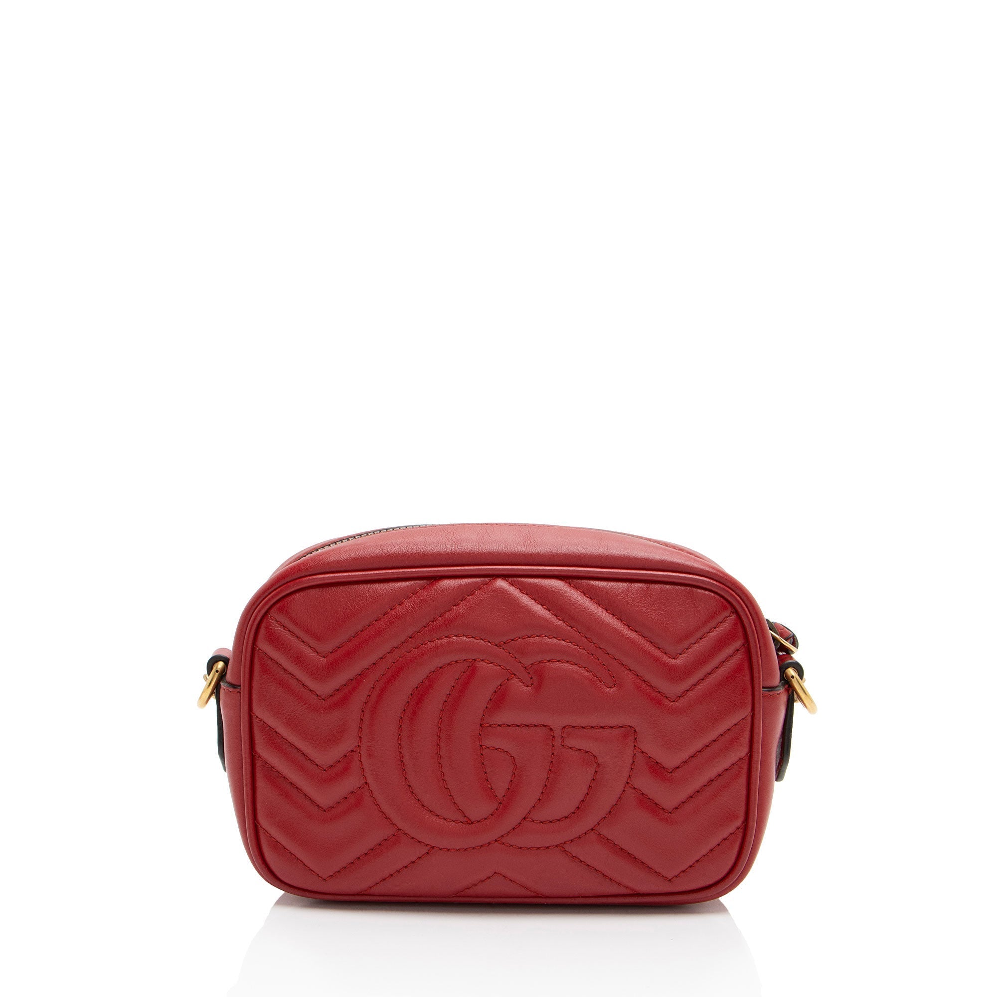 Gucci Matelasse Leather GG Marmont Mini Camera Bag