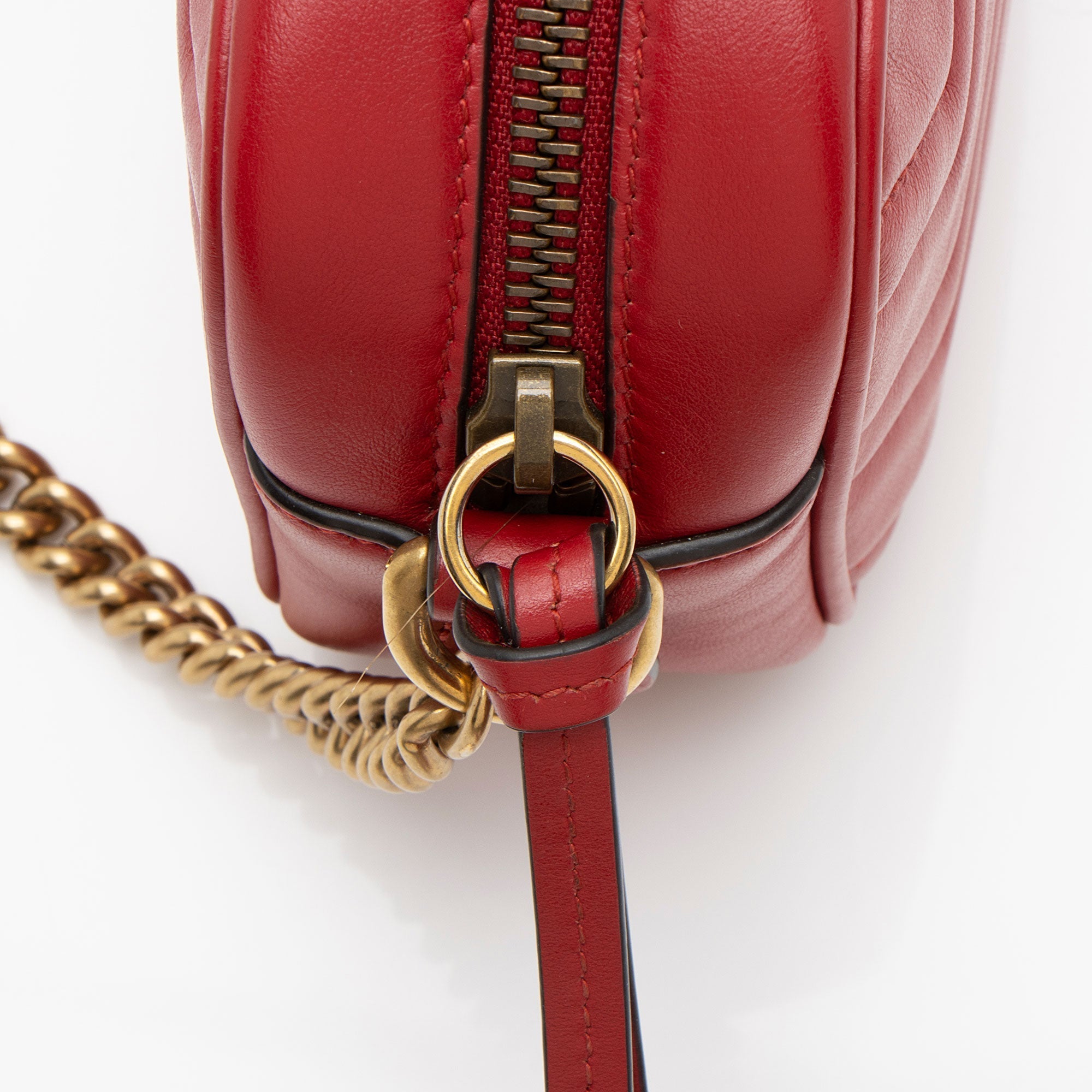 Gucci Matelasse Leather GG Marmont Mini Camera Bag