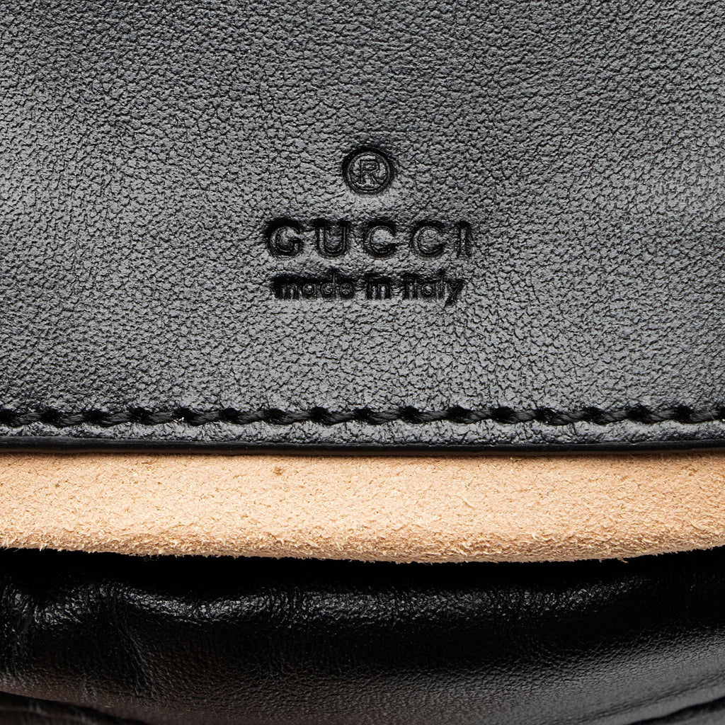 Gucci Matelasse Leather GG Marmont Mini Bucket Bag (SHF-81NEzE)