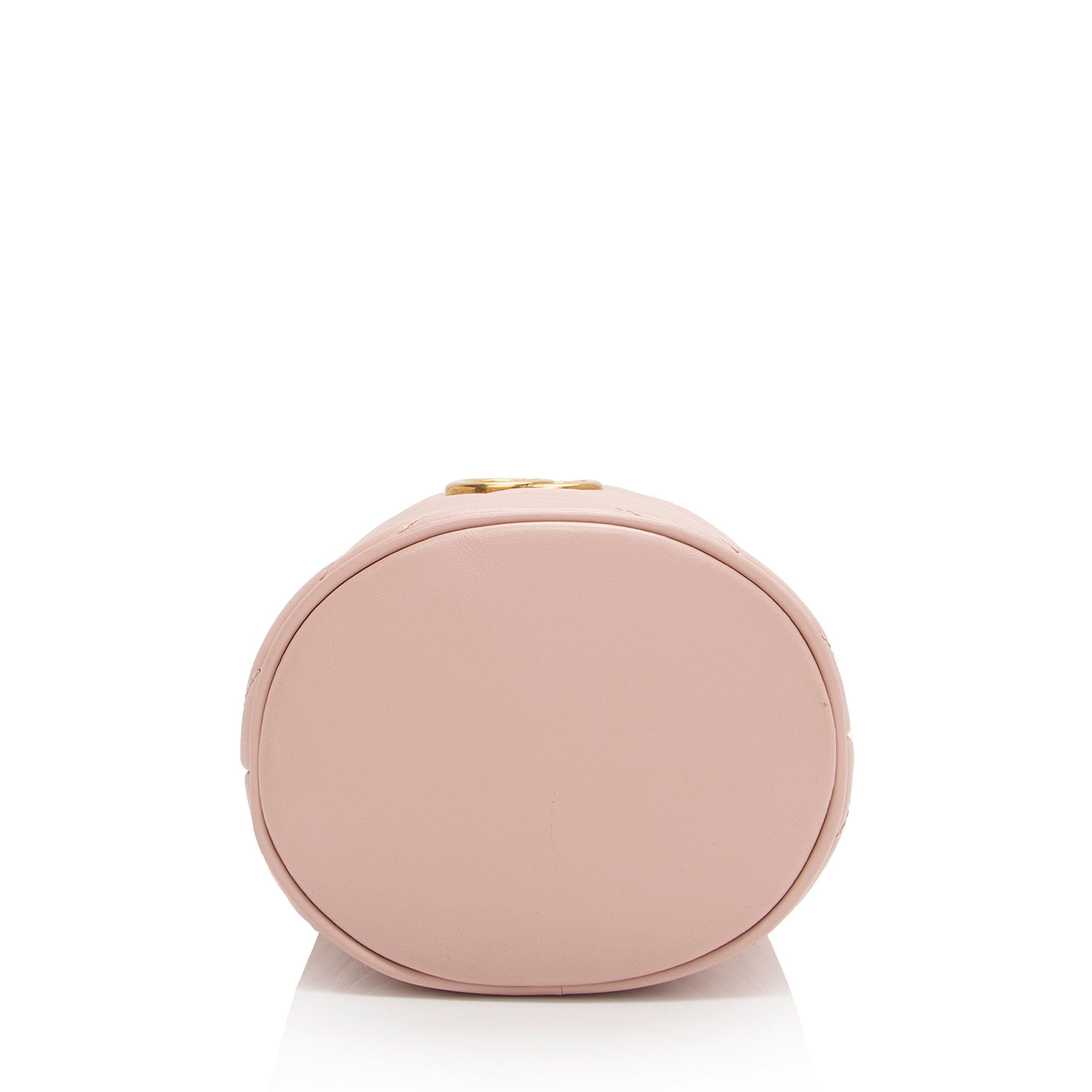 Gucci Matelasse Leather GG Marmont Mini Bucket Bag (SHF-mpO6dQ)