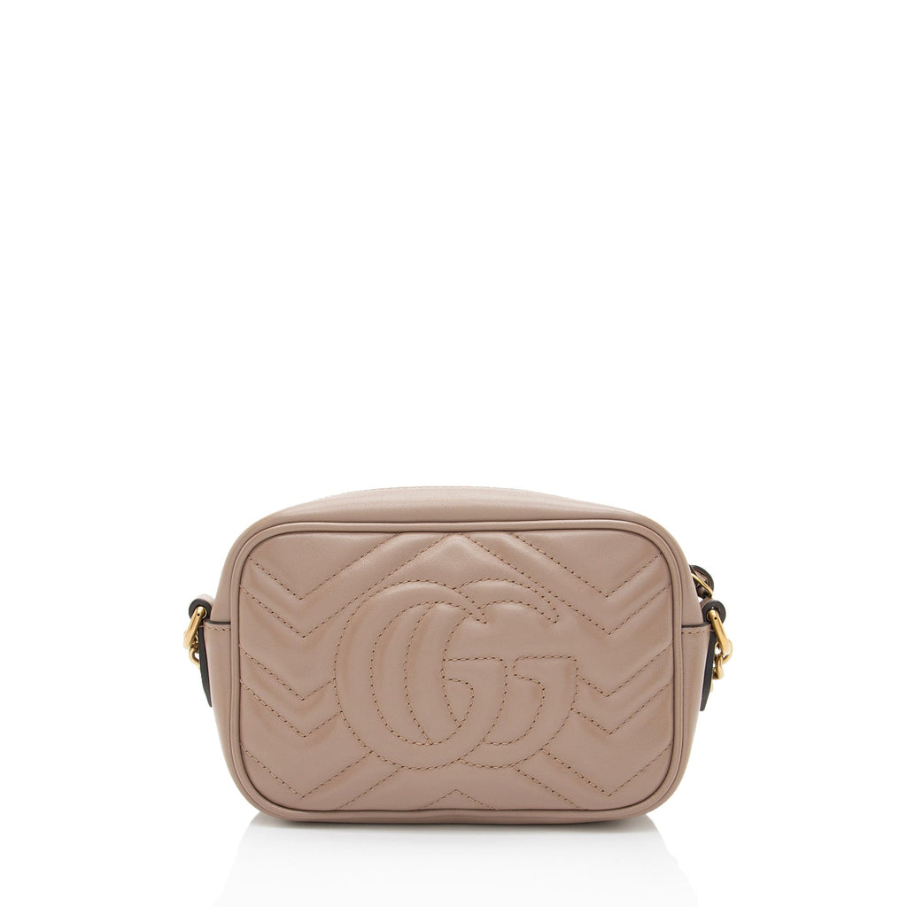Gucci Matelasse Leather GG Marmont Mini Camera Bag