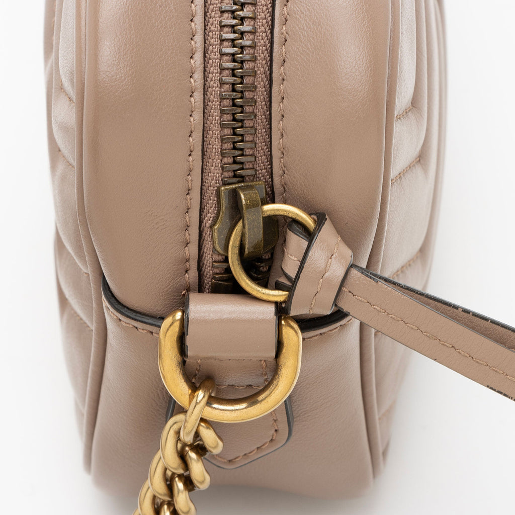 Gucci Matelasse Leather GG Marmont Mini Camera Bag