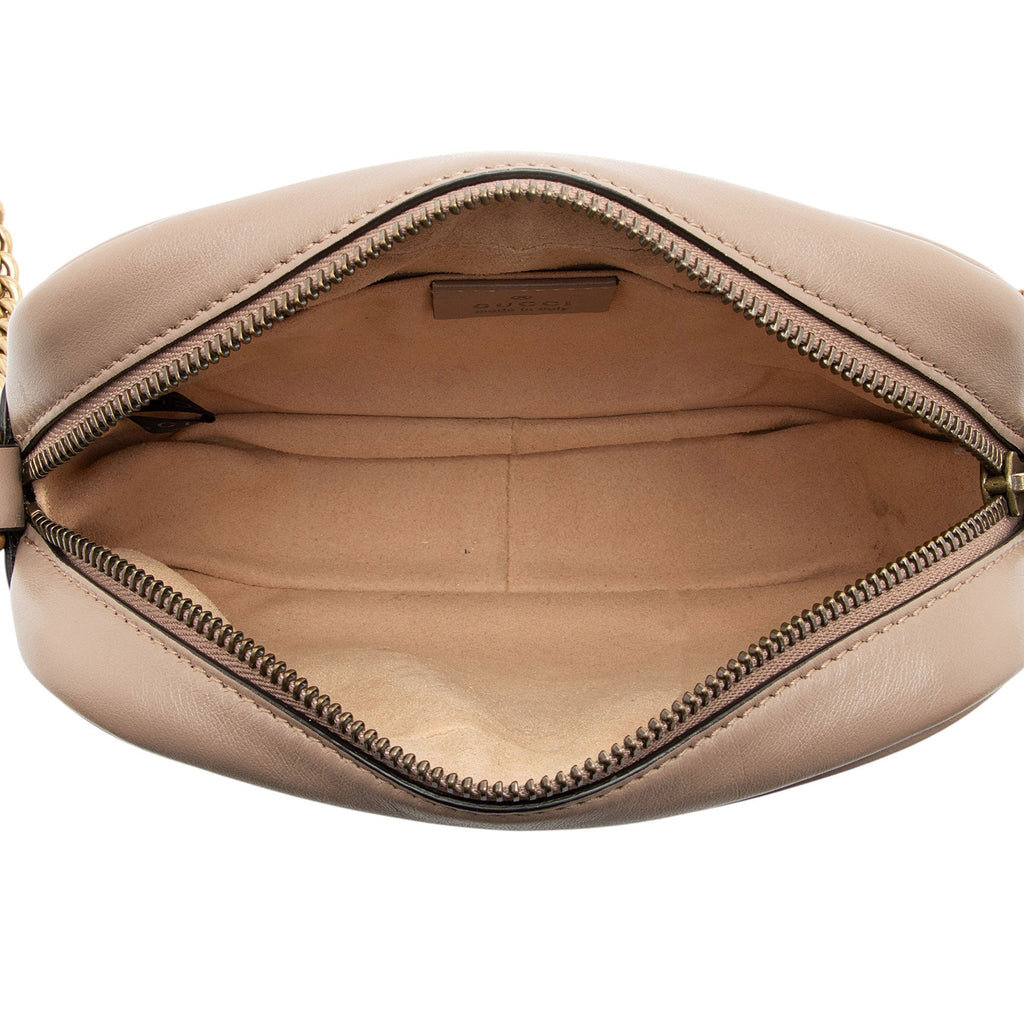 Gucci Matelasse Leather GG Marmont Mini Camera Bag