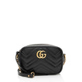 Gucci Matelasse Leather GG Marmont Mini Camera Bag