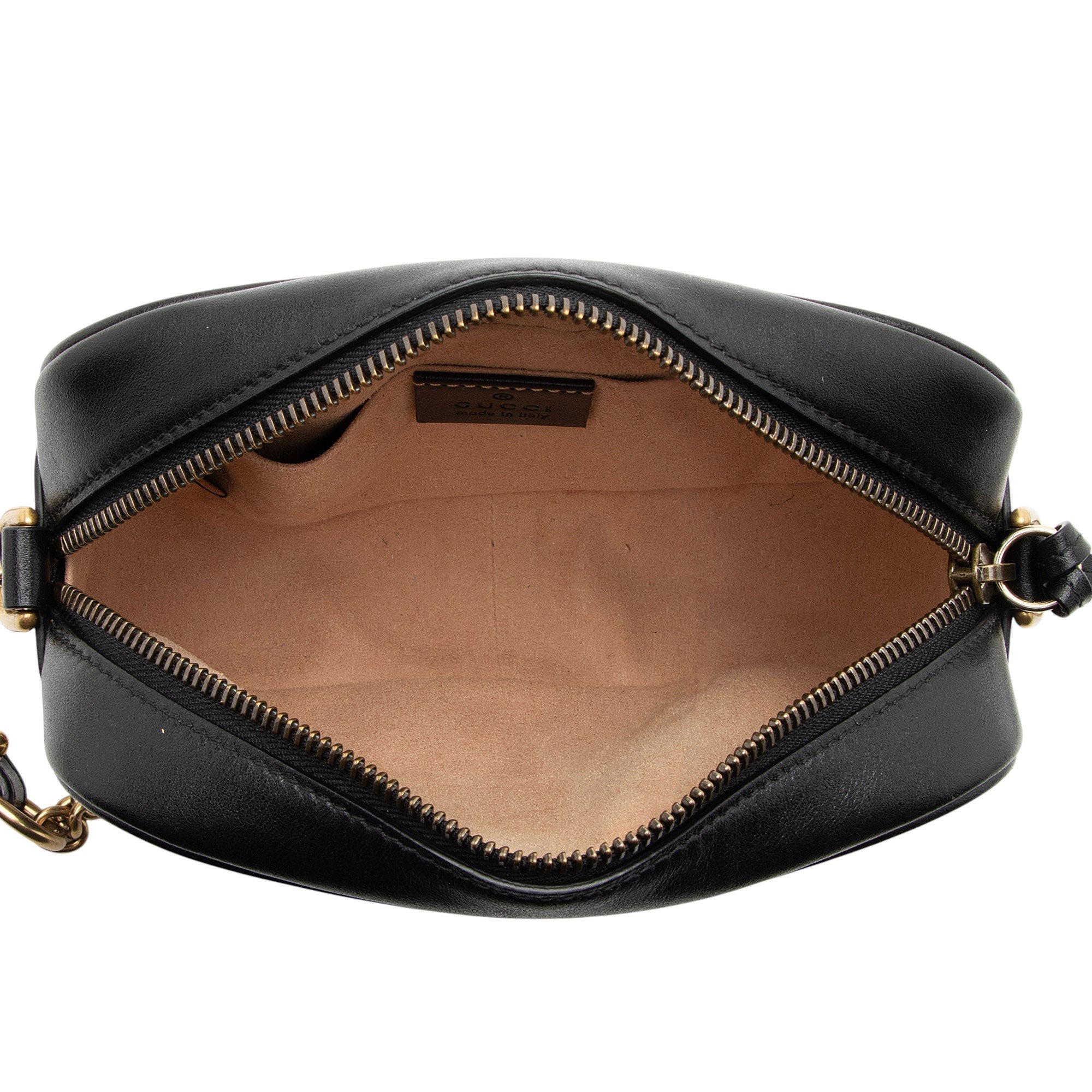 Gucci Matelasse Leather GG Marmont Mini Camera Bag