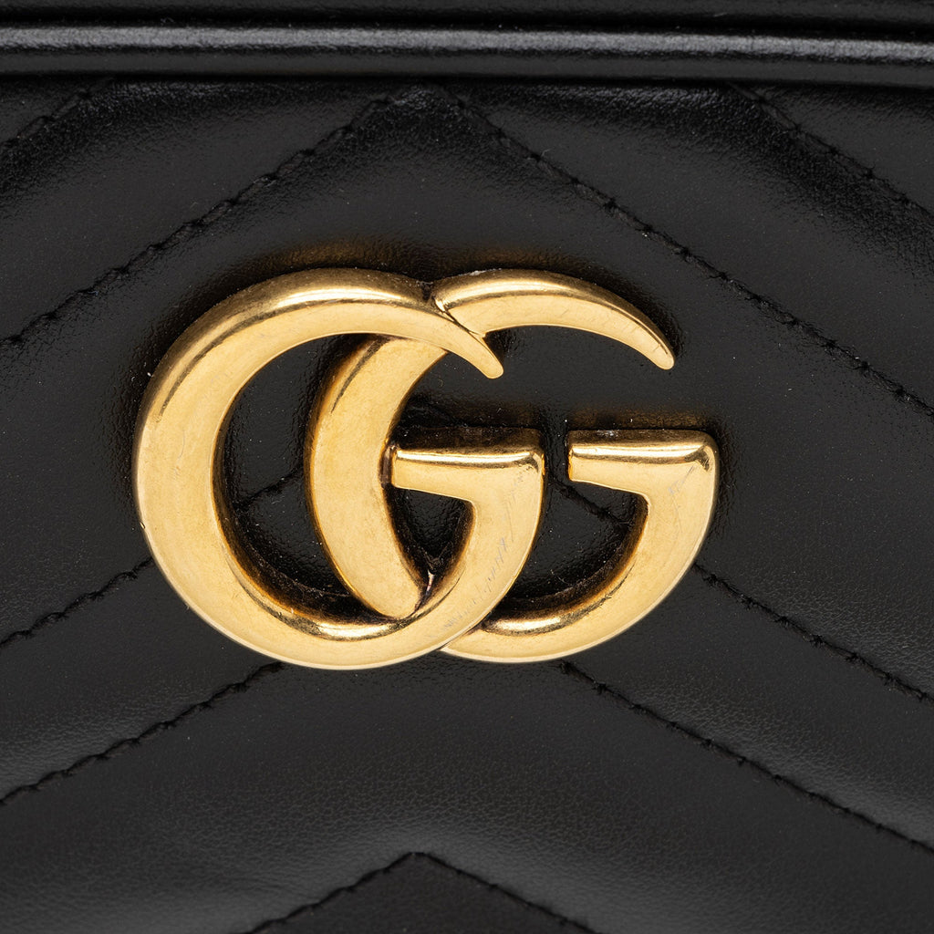 Gucci Matelasse Leather GG Marmont Mini Camera Bag