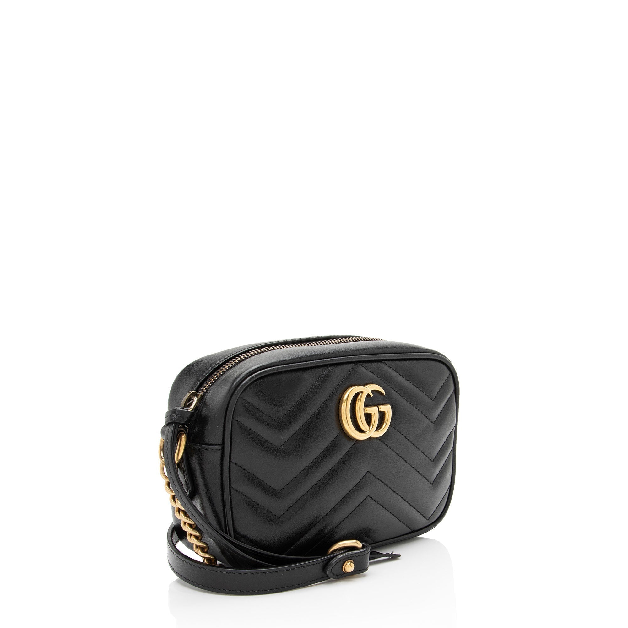 Gucci Matelasse Leather GG Marmont Mini Camera Bag