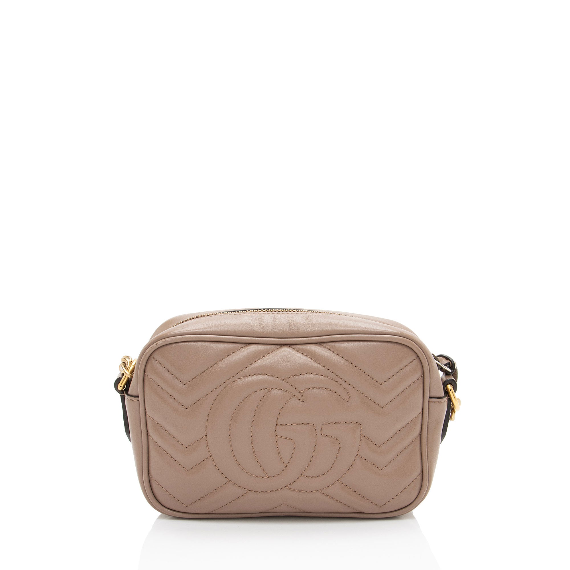Gucci Matelasse Leather GG Marmont Mini Camera Bag