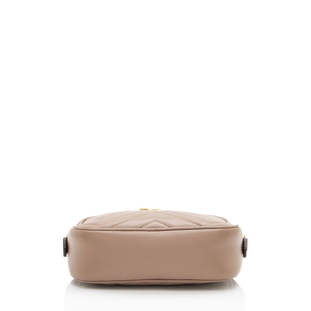 Gucci Matelasse Leather GG Marmont Mini Camera Bag