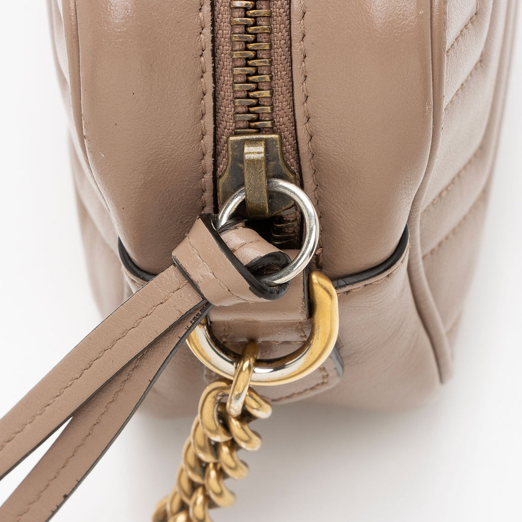 Gucci Matelasse Leather GG Marmont Mini Camera Bag