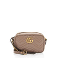 Gucci Matelasse Leather GG Marmont Mini Camera Bag