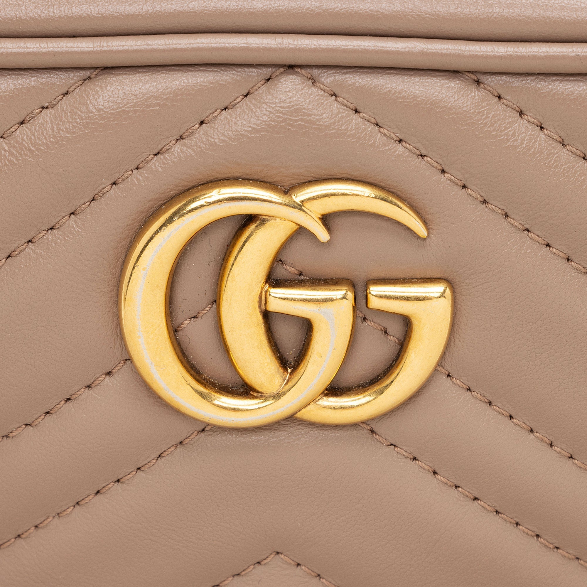 Gucci Matelasse Leather GG Marmont Mini Camera Bag