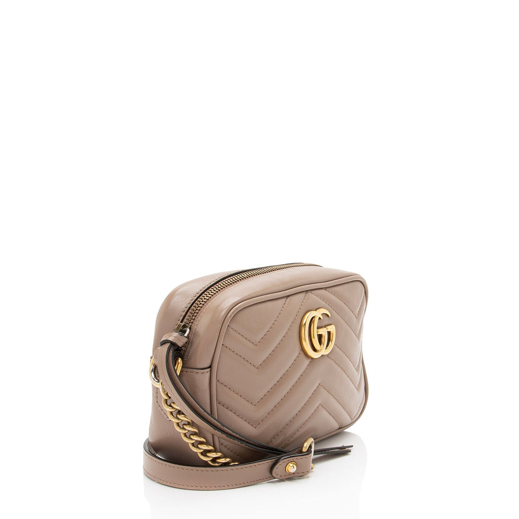 Gucci Matelasse Leather GG Marmont Mini Camera Bag