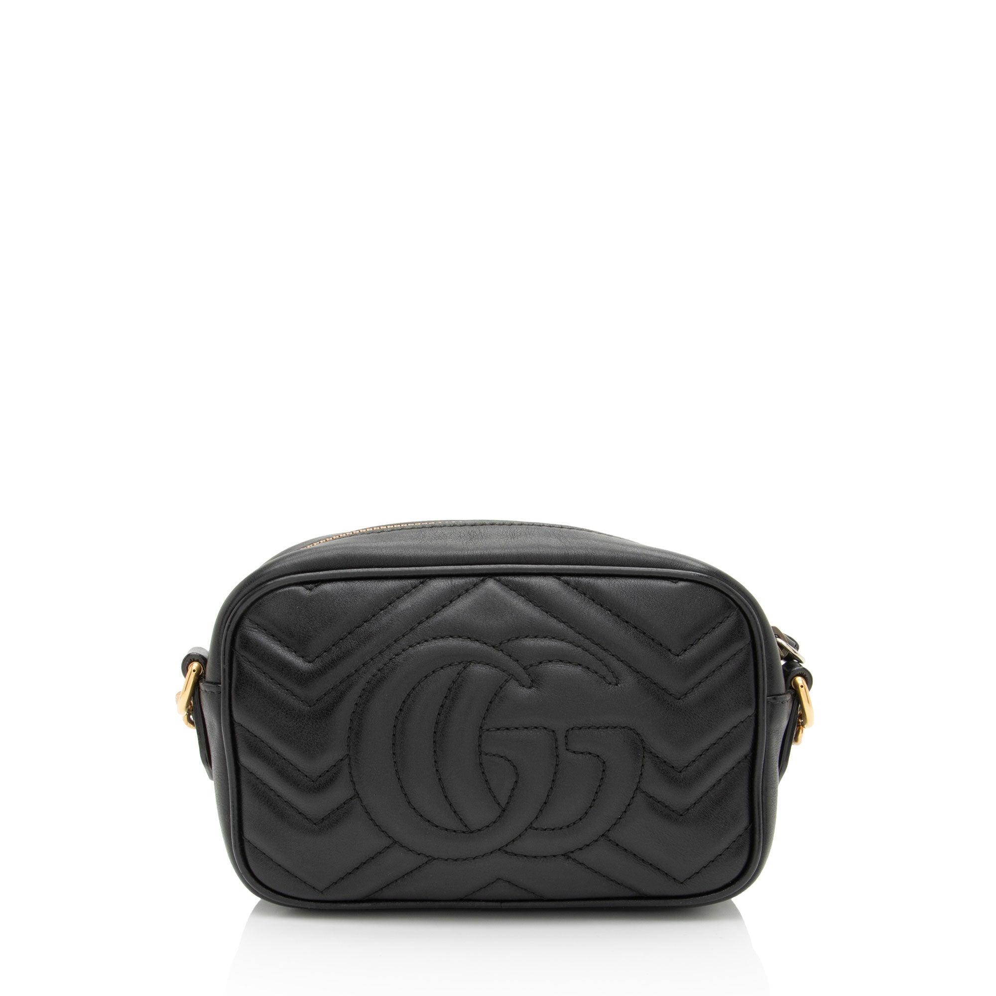 Gucci Matelasse Leather GG Marmont Mini Camera Bag