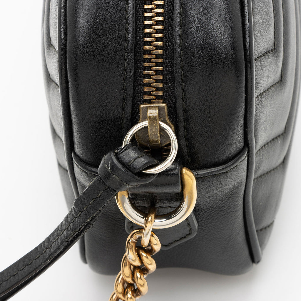 Gucci Matelasse Leather GG Marmont Mini Camera Bag