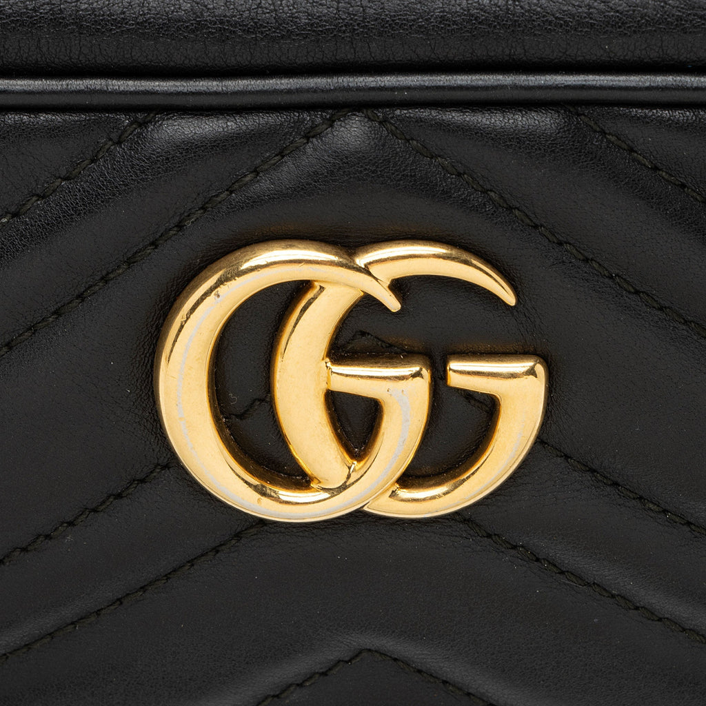 Gucci Matelasse Leather GG Marmont Mini Camera Bag
