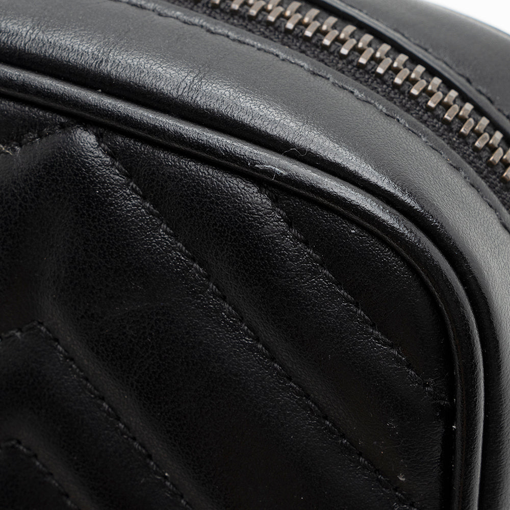 Gucci Matelasse Leather Gucci Marmont Mini Crossbody Bag (SHF-20776)