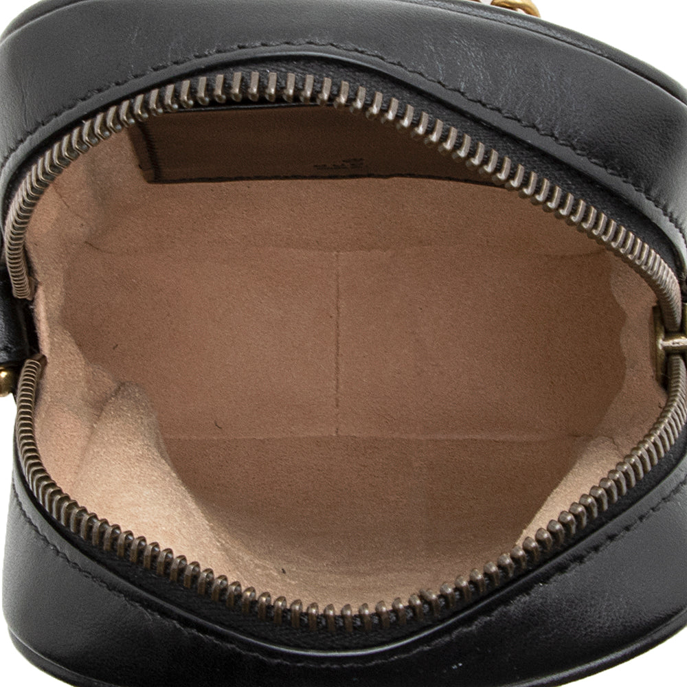 Gucci Matelasse Leather Gucci Marmont Mini Crossbody Bag (SHF-20776)