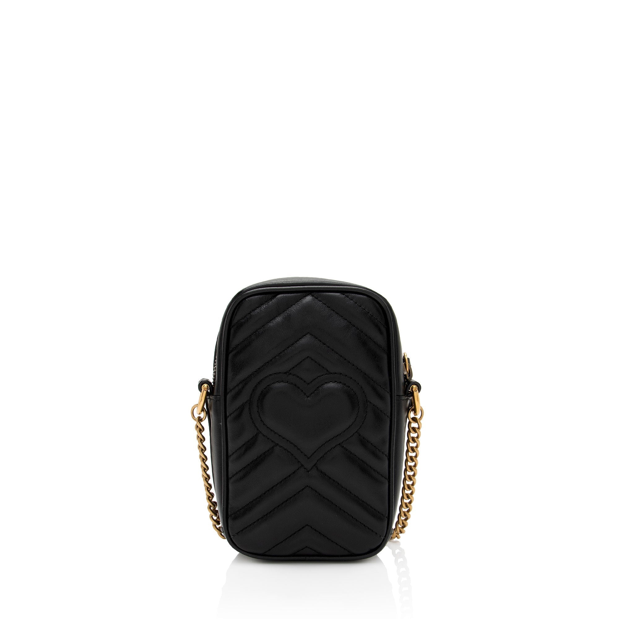 Gucci Matelasse Leather GG Marmont Mini Crossbody (SHF-pySpXY)