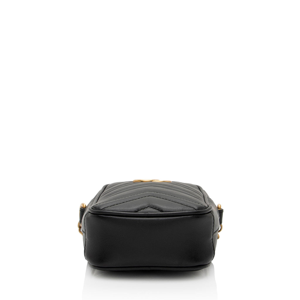 Gucci Matelasse Leather GG Marmont Mini Crossbody (SHF-pySpXY)