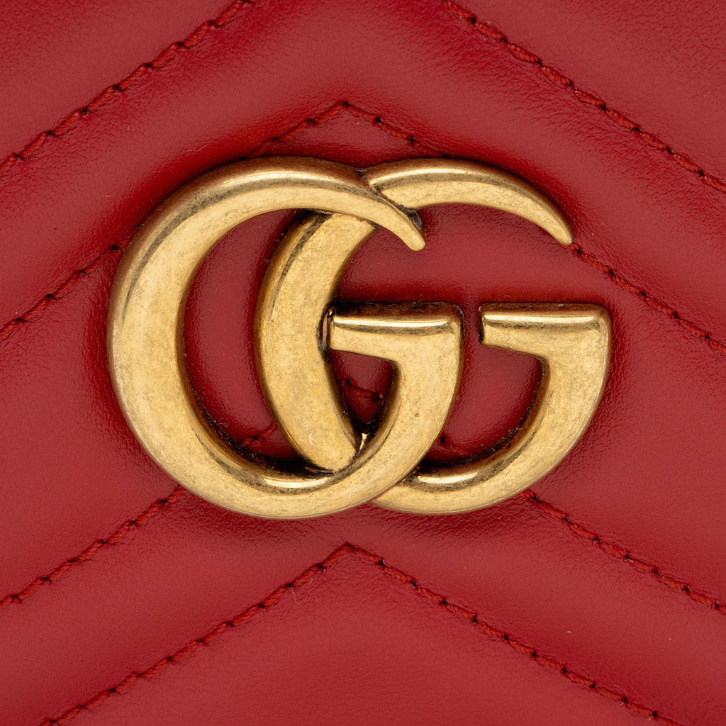 Gucci Matelasse Leather GG Marmont Mini Crossbody (SHF-bZrNN4)