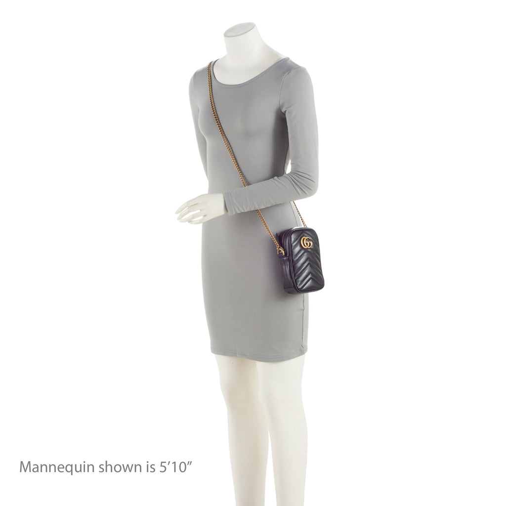 Gucci Matelasse Leather GG Marmont Mini Crossbody (SHF-1qHFM7)
