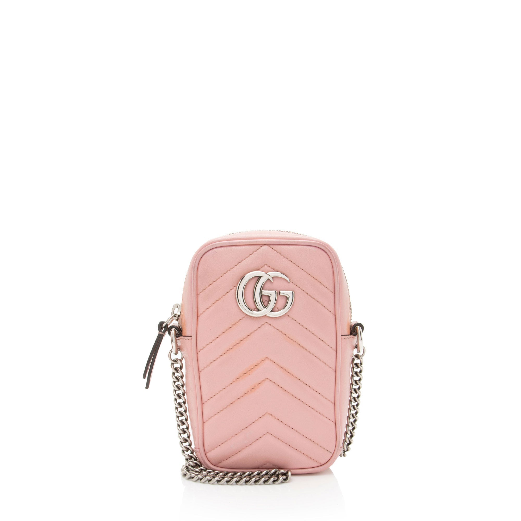 Gucci Matelasse Leather GG Marmont Mini Crossbody